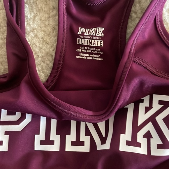 Pink sports bra bundle size XS purple and black - Picture 3 of 10